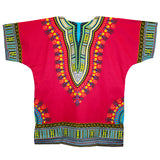 Unisex African Dashiki Cotton Shirt Tribal Traditional Print Hippie