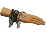 Tribal Belly Dance Coin Arm Hand Cuff Bracelets