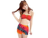 Tie-Dyes Yoga Mini Tube Top & Shorts Combo
