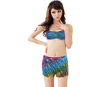 Tie-Dyes Yoga Mini Tube Top & Shorts Combo