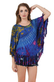 Women's Yoga Poncho Tie Dye Top / Cover Up