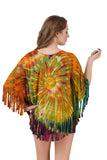 Women's Yoga Poncho Tie Dye Top / Cover Up