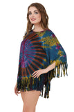 Women's Yoga Poncho Tie Dye Top / Cover Up
