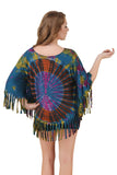 Women's Yoga Poncho Tie Dye Top / Cover Up
