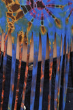 Women's Custom Tie Dye, Fringe Dress, Round neck