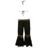 Copy of Kids Professional Belly Dance Genie Costume with Gold Sequin and Coins
