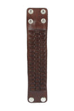 Retro fashion Geniune Leather Wristband with braided pattern
