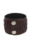 Retro fashion Geniune Leather Wristband with braided pattern
