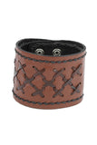 Retro Rock style Geniunje Leather Cuff-Bracelet