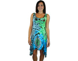 Wholesale Tie Dye Sleeveless Short Maxi Dress