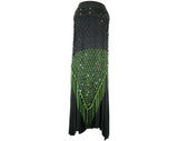 Exotic Sequin Crochet Net Triangle Shawl Wrap Belly Dance Hip Scarf