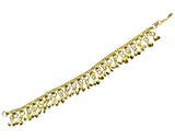 Indian Chain Anklet Silver & Gold with Jingling Bells