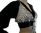 Hip Shakers Sexy Dangling Coin Bra Top Performance Costume