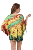 Women's Yoga Poncho Tie Dye Top / Cover Up