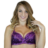 Sequin Cabaret Bra with Beaded Accents