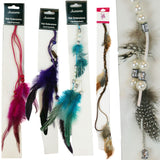 Feather Hair Extension Colorful Instant Highlights Lot of 100 (Assorted colors/styles)