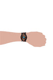 Hippie style leather Wristband with Turquoise accent and flower pattern design