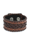Casual Fashion Leather Wrist Band with Braided design