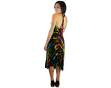 Wholesale Tie Dye Halter Top Short Maxi Dress