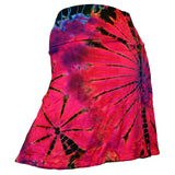 Women's Multi Tie Dye Rayon, Spandex Mini Skirt Strapless Beach Summer Casual Wear